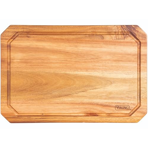 Tabla de Cortar Viking de Madera con Ranura para Jugo 45x30 cm miniatura 1