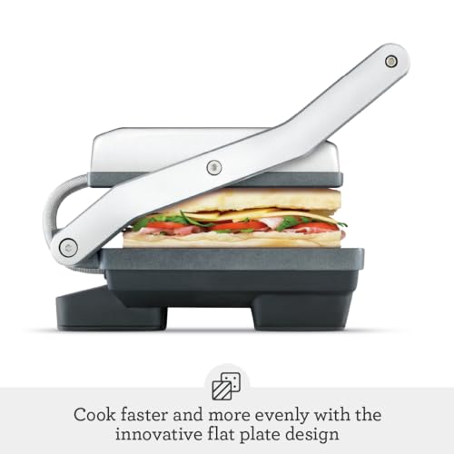 Image of Breville BSG520XL Panini Duo Sandwich Maker, Brushed Stainless Steel (Pack of 2)
