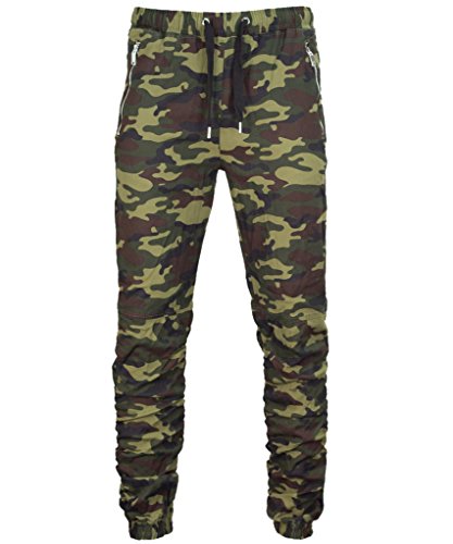 Style Addiction Mens Twill Jogger Pants