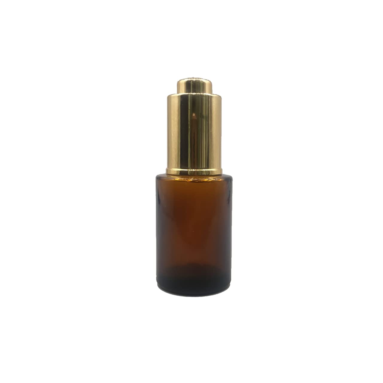 PHARCOS 30 ML Amber Premium Flat Shouldered Empty|Refillable|Reusable Glass Lotion Bottle With Glass Dropper & Glossy Gold Button Pump For Essential Oils|Blends|Premium Cosmetic Products Pack of 2-image-37