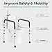 PELEGON Toilet Safety Rails (350 lb) - Adjustable Toilet Safety Frame & Rails, Toilet Safety Rail for Elderly Adults, Toilet Handles for Seniors, Toilet Bars for Elderly & Handicap