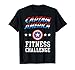 Marvel Captain America Fitness Challenge Weight Lift T-Shirt