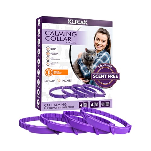 Calming Collar for Cats with Pheromone 4 Pack Cat Calming