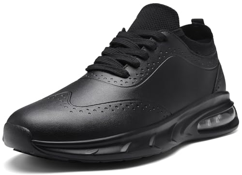 Image of Non Slip Work Shoes for Men Women, Slip Resistant Sneakers Casual Comfort Walking Chef Kitchen, Slip-on Waterproof Food Service Shoes