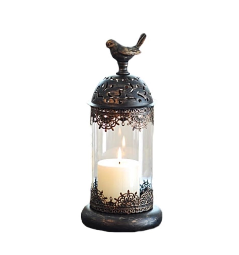 Candle Holder Stand Candle Holders Candelabra Candlestick Bird Cage Lantern Christmas Centerpieces For Tables Tabletop Sturdy(14 * 30cm)