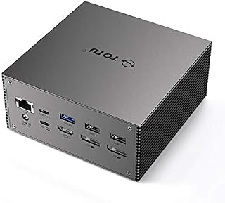 TOTU Upgraded Universal USB-C 4K Triple Display Docking Station with Charging Support
