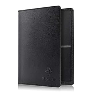 Fintie Hoes voor Autopapier Voertuig bewijs, Ultraslank Licht Premium Kunstleer Voertuigbewijs Etui Creditcardhouder voor Het Kentekenbewijs Identiteitskaart en Kaarten, Zwart