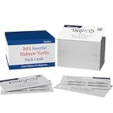 201 Basic Hebrew Verbs Flash Cards - Biblical Educational Jewish Language Learning Flashcards