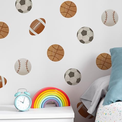 Vinilo decorativo de balones deportivos para pared miniatura 7