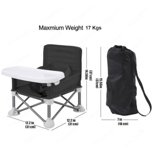 Image of Baby foldable chair | Space Saver Baby Seat Booster High Chair Camping Chair for Kids | Toddler Beach Chair for Travel, Outdoor | Folding Chair with Tray with Compact Design(multi color)(pack of 1)