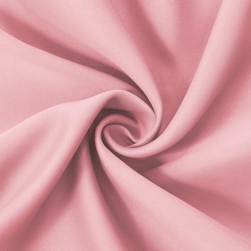 LEMOMO Blackout Curtains 66 x 84 inch/Pink, Set of 2 Panels/Thermal Insulated Room Darkening Bedroom, Nursery Curtains - Image 5