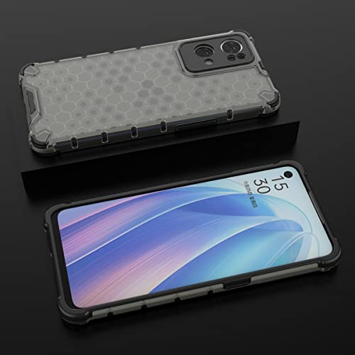 Image of Glasgow Back Case Cover Compatible with Oppo Reno7 Pro 5G (Stylish Design) - Black