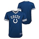 Outerstuff - NFL Youth Boys (8-20) Tackle Twill V-Neck Mesh Top, Team Variation (Indianapolis Colts, X-Large (18-20))
