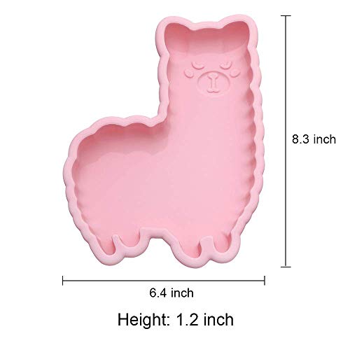 Llama Cake Pan Mold Alpaca Silicone Baking Mold Cheese Cake Jelly Pudding Muffin Pizza Pie Flan Tart Bread Bakeware Pastry Baking Mold (8 X 6 X 1.2 Inch)