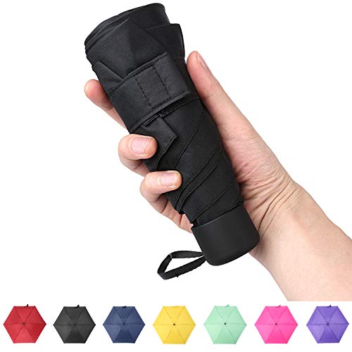 GAOYAING Compact Travel Umbrella Sun&Rain Lightweight Small and Compact Suit for Pocket