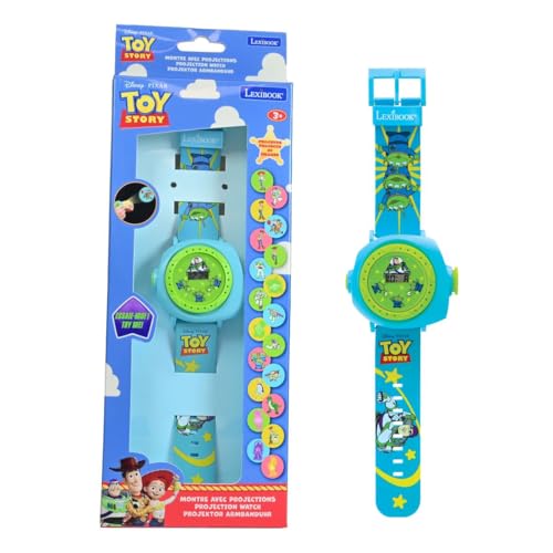 LEXIBOOK, Disney Toy Story, Reloj Digital con Proyección de 20 Imágenes, Visualización de la Hora, Pulsera Cómoda, Función Proyector, para Niños, DMW050TSLXB