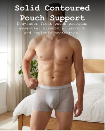 Image of Mesh Boxer Men's | Breathable Pouch | Dot Silky Smooth Innerwear |