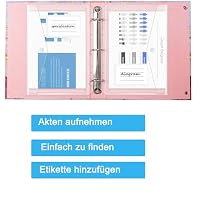 18 Stück Dokumententasche A5,Transparent Dokumentenmappe A5, 22,5x18cm Dokumententasche Abheftbar,7 Lochrand Sammelmappen Mit Etikettentasche,Wasserdichte Dokumentenmappe für Dokumente Organisieren – Ansicht 4