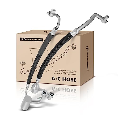 A-Premium A/C Suction Hose & Discharge Line Hose Assembly Compatible with Buick LeSabre & Pontiac Bonneville, 2000 - Detailed View
