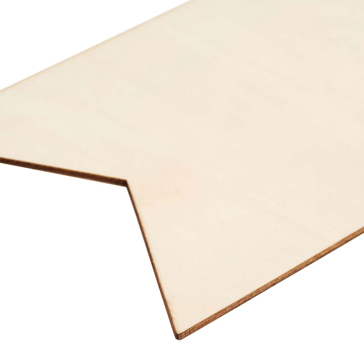 Juvale Unfinished Wood Crafts Blank Signs - 5.9 x 3.8 x 0.1 in, Brown, Pack of 48 - Bulk Wood Blanks & Shapes for Painting & Engraving DIY Crafts - Image 7