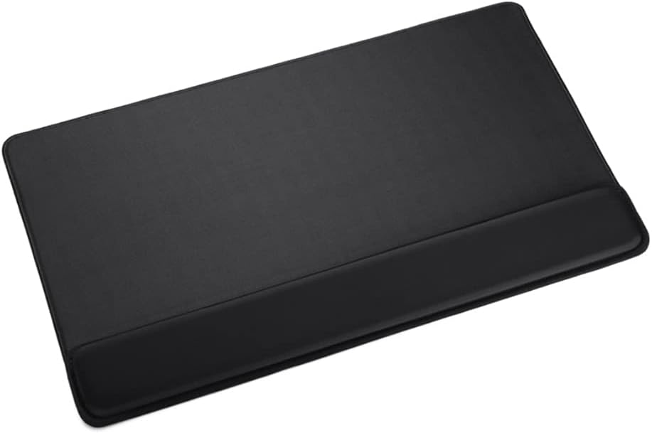 Large Smooth Superfine Fiber Memory Foam Ergonomic Mouse Pad Wrist Rest Support, Mousepad with Nonslip Base for Laptop, Computer, Gaming & Office