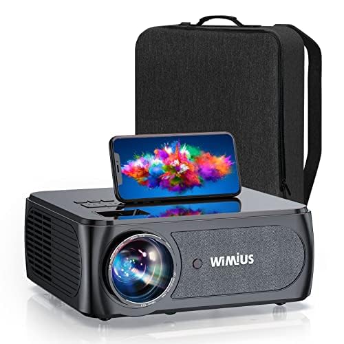 Videoproiettore 5G WiFi Bluetooth, 28000 Lumen Proiettore Full HD 1080P WiMiUS Proiettori 4K Supporto 4P/4D Correzione Trapezoidale Proiettore 350'' Home Cinema per PPT, iOS, Android,PS5