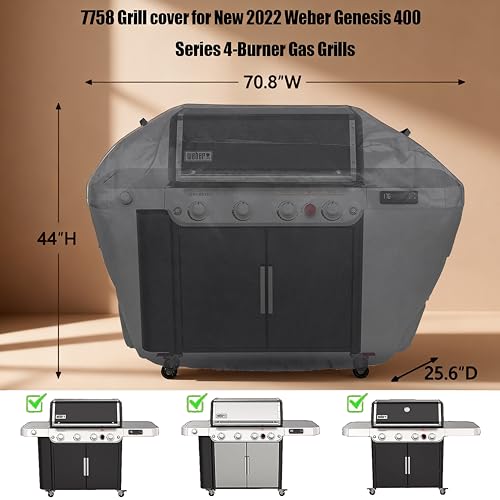 Image of 70 Inch Grill Cover for 4-7 Burner Weber Kenmore nexgrill charbroil