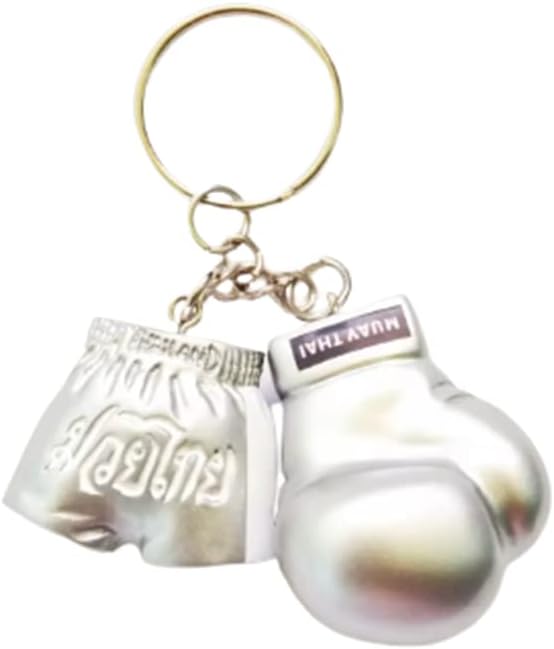 Pack of 5 pieces, keychain, gloves and muay thai shorts Muay Thai gloves and boxing trunks keychain, boxer boxer gift