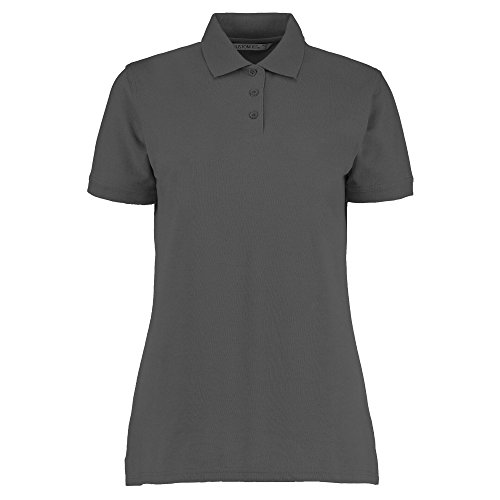 Kustom Kit Ladies Klassic Superwash Short Sleeve Polo Shirt (16) (Charcoal)