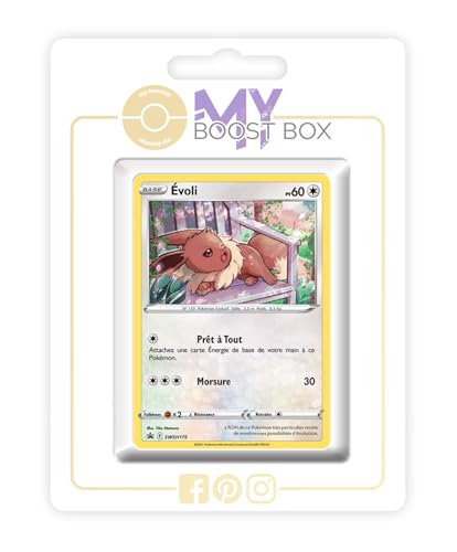 Évoli SWSH175 Holo - Myboost X Épée et Bouclier 8 Poing de Fusion - Coffret de 10 Cartes Pokémon Françaises