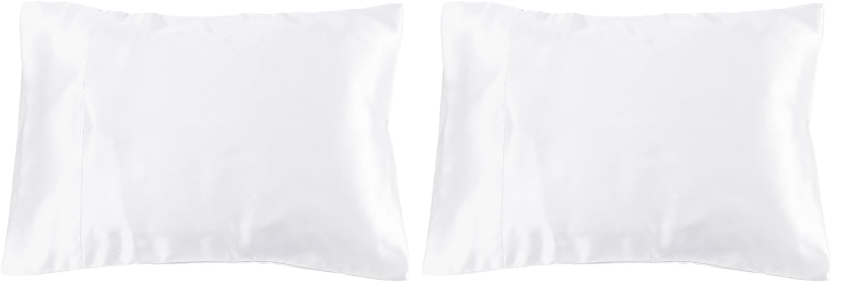 Lilysilk 100% Silk Pillowcase Travel Bedding Size, White, 12" x 16" (Pack of 2)