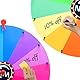 Wuciray Glücksrad zum Drehen Groß Mehrzweck Höhenverstellbar 100cm-200cm Gluecksrad Gluecksrad 14 Farben Drehrad Spielzeug Farbe Rad Spiele mit Radiergummi und Marker Drehkritzelspiel für Party