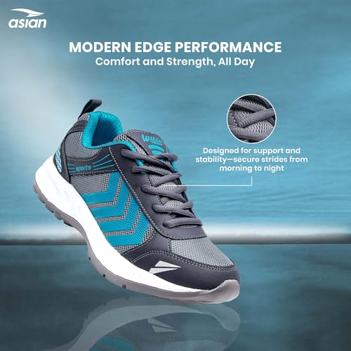 Image of ASIAN Wonder-14 Men's Sports Shoes | Lightweight, Breathable Sneakers with Cushioned Sole & Anti-Slip Grip | Perfect for Running, Walking, Gym & Daily Casual Wear