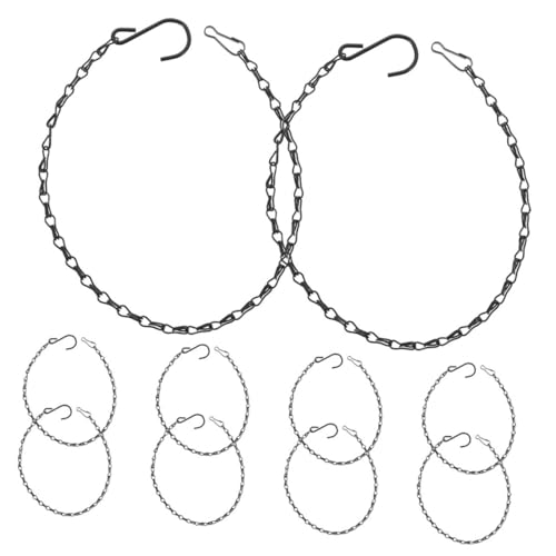 Gogogmee 15pcs Hanging Chain S Shape Hook Chains Bird House Chains Hanging Plants Chain Chimes Chain Hook Pot Hanger Chain Plant Basket Chains Lantern Chain Hanger
