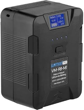 Watson Pro 14.4V 98Wh Micro V-Mount Battery with USB Type-C Port