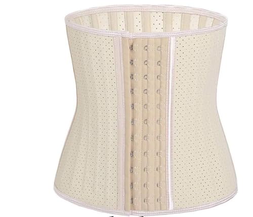RYZGOJV Breathable Waist Trainer Weight Loss Waist Slimming Belt Stretchable Sport Girdle Belt Women Waist Trimmer 29CM-Beige
