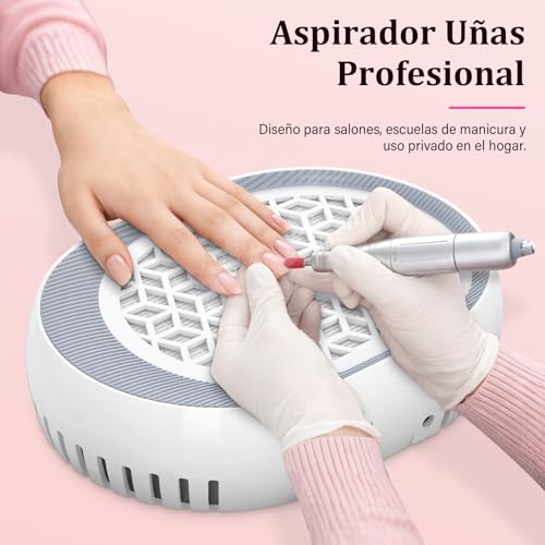 Aspirador de uñas profesional y colector de polvo con velocidad variable 3