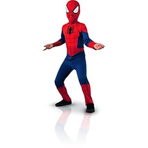 KULTFAKTOR GmbH Spiderman-kostuum voor kinderen, carnaval, rood-blauw 110/116 (5-6 jaar)