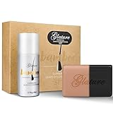 glature Hair Shampoo Bar Conditioner Set for Repairing Gray Hair Make Hair More Natural, Nourishing Damaged Hair, All Natural Chemical Free, Solid Soap Shampoo for Easy Travelin