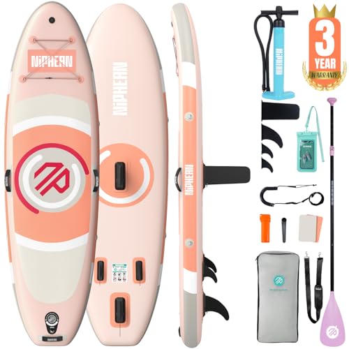 Image of Niphean 10' Inflatable Paddle Board, Ultra-Light SUP for Beginners