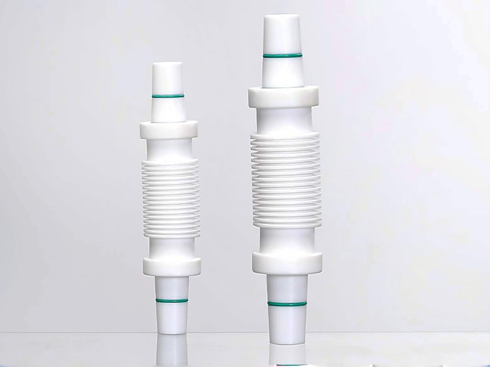Złącze kołnierzowe PTFE — 2-kierunkowe złącze do szkła laboratoryjnego — dostępne w rozmiarach 24/40, 29/42, 34/45, 45/50 1 szt.(PTFE 45/50 to 45/50-Flange Joint)