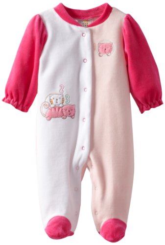 Dors-bien bébé fille Absorba en coton premium motif chat finitions soignées