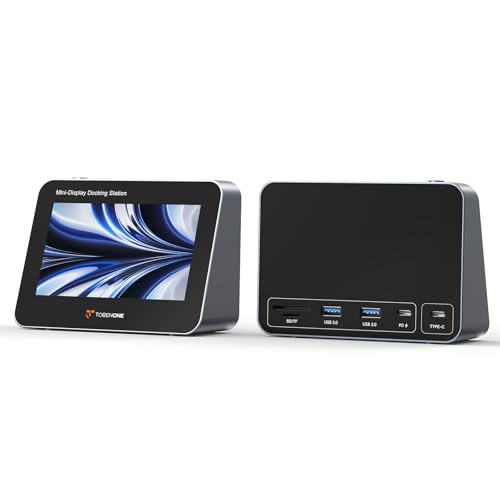 Tobenone Mini Monitor for PC with USB C Hub