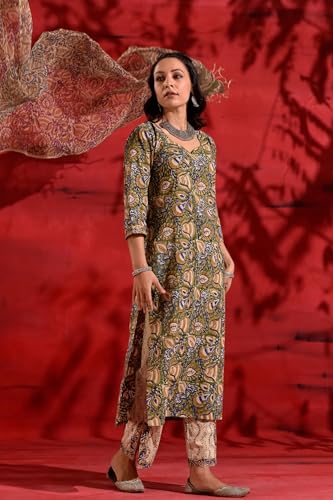 Image of Kalaanj Women Women Rayon Blend Kurta Set