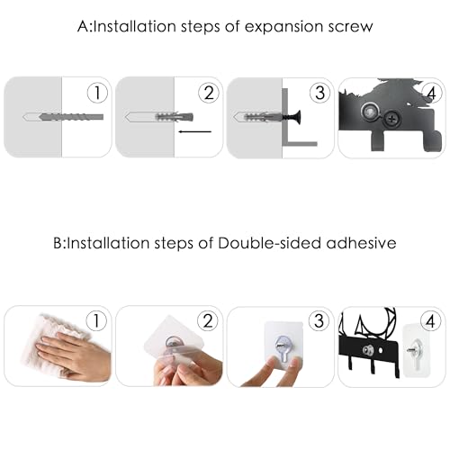 Dolmifapro HOOKS-KEYS-25-26 Hooks For Wall, Metal Deers Hooks thumb #5