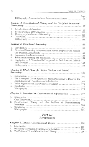 Constitutional Theory Arguments and Perspectives 1558340211 Book Cover