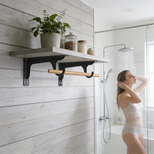 Support de barre pour dressing et armoire en acier - 3