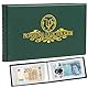 40-Taschen-Sammelalbum für Banknoten und Währungen – 20 Blatt transparente Dollarscheinhalter, Buch zur weltweiten Geldaufbewahrung, Sammelzubehör AN04GR