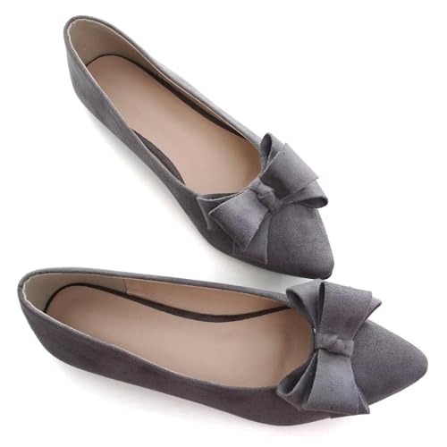 Image of SAILING LU Women's Bow-Knot Pointed Toe Ballet Flats