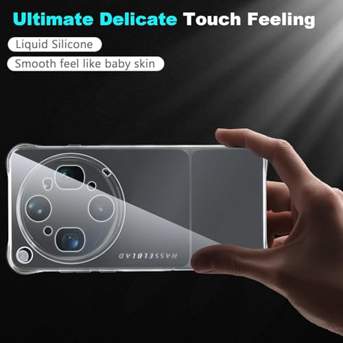 Image of Lustree Compatible with Oppo Find X9 Ultra 5G Back Cover| Clear + TPU Case with 4 Corner Air Cushion Protection & Camera Protection | Slim& Stylus Cover for Oppo Find X9 Ultra 5G